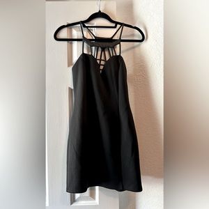Black mini dress